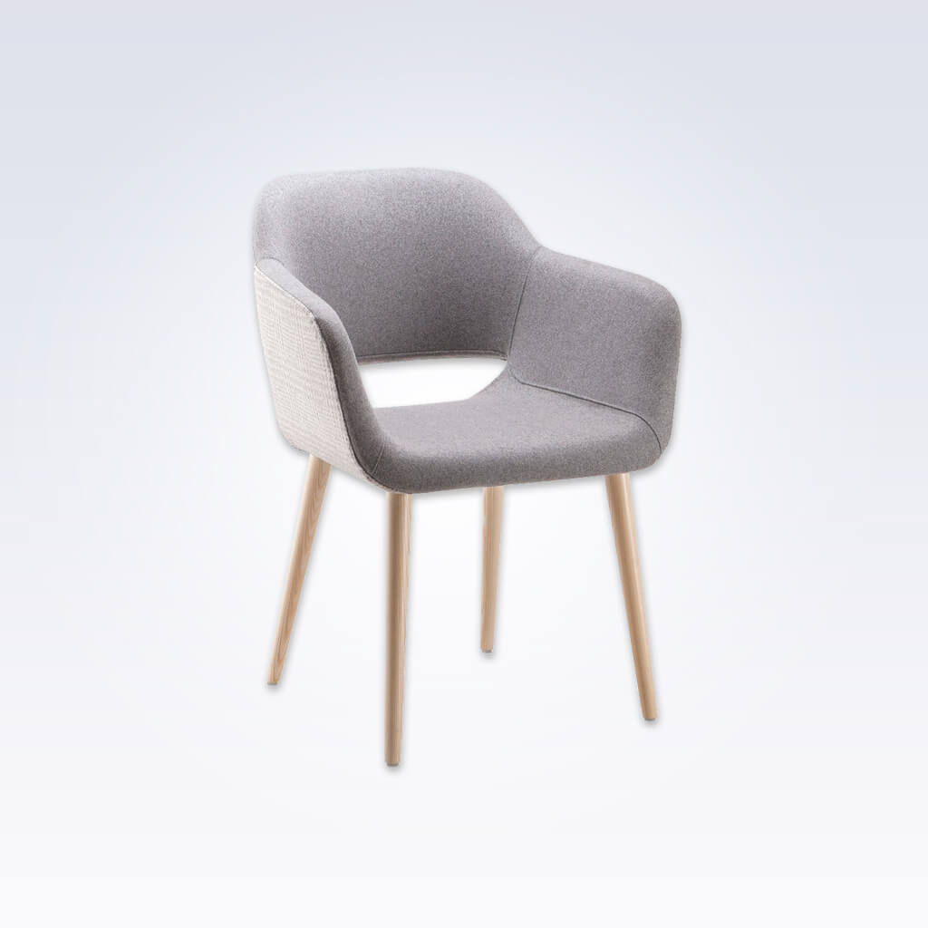 Ola Light Grey Tub Chair Lugo